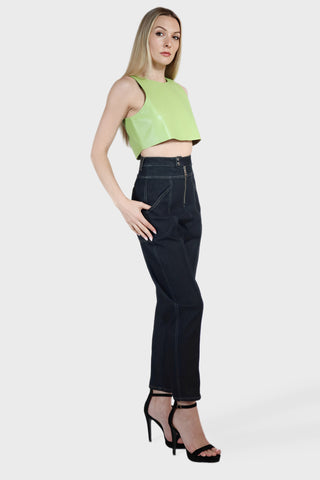 Ultra High Rise Tapered Jeans